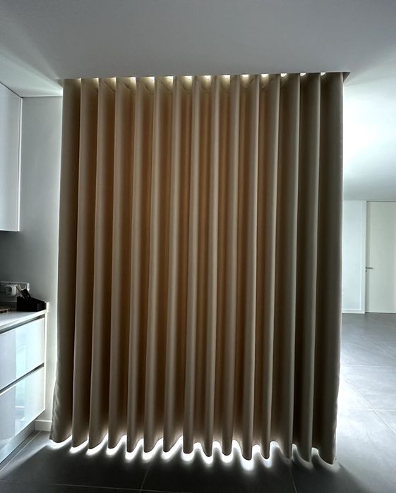 cortinado opaco para cozinha ou sala