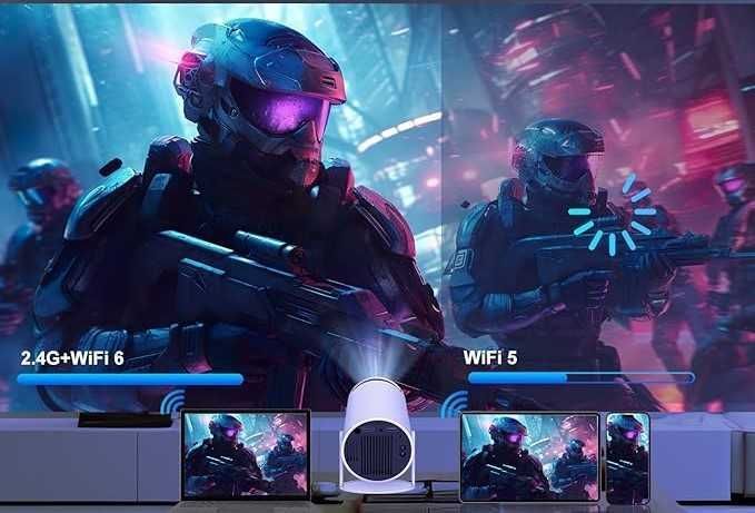 Rzutnik Projektor WiFi 6 Pilot Android 11.0 FULL HD HY300 LED BT 5.0