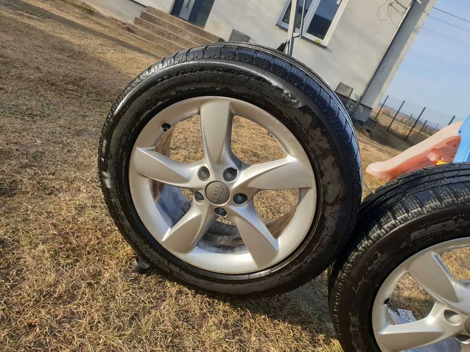 Felgi aluminiowe Audi R17 5x112 opony zimowe 225/55R17