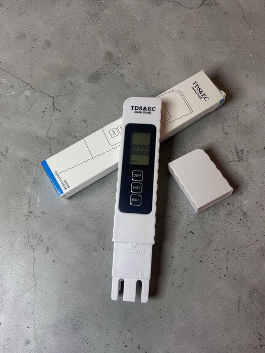 Цифровий тестер якості води 3в1 TDS/EC/Температура | Вимірювач солей та електропровідності | Відправка сьогодні