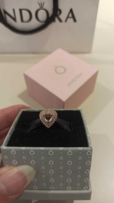 Charms Lśniące wypukłe serce Pandora NOWA ALE S925 kulka koralik