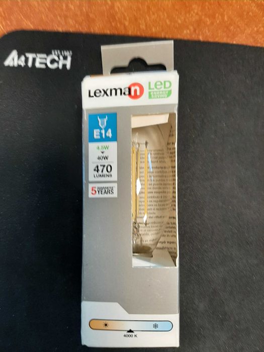 Żarówka LED LEXMAN 4,5W E14 470LM 4000K - 1 szt NOWA.