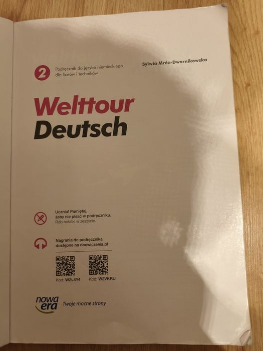 Podręcznik Welttour Detsch 2