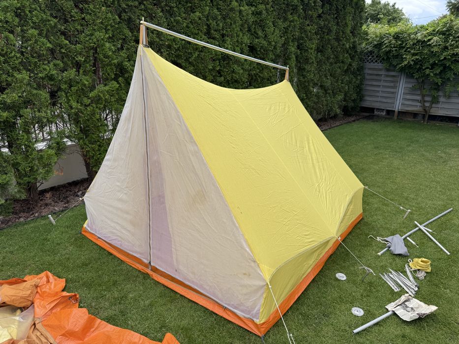 Namiot WARTA 3 osobowy Legionowo PRL doskonały stan rok 1974 oryginał!