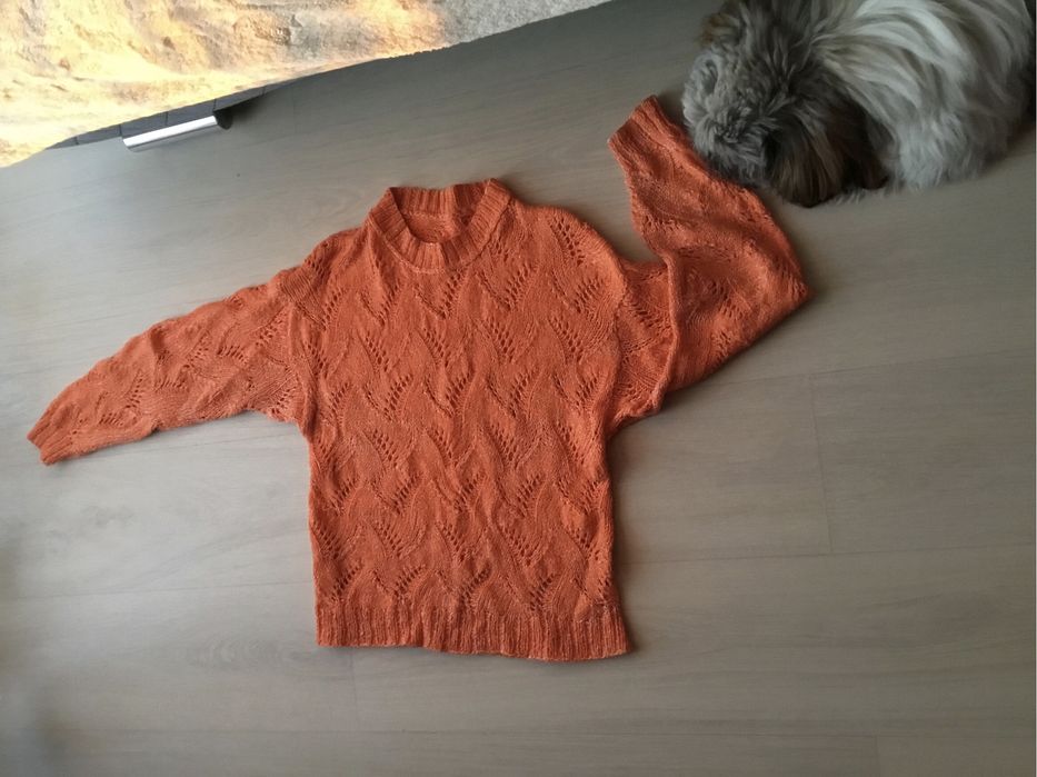 Trzy sweterki robione na drutach (3), rozm. L-XL