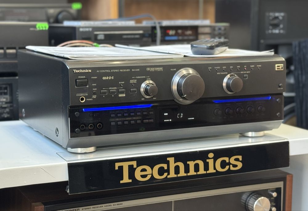 Amplituner Technics SA-AX6 / Orygniał Pilot + Instruckje PL