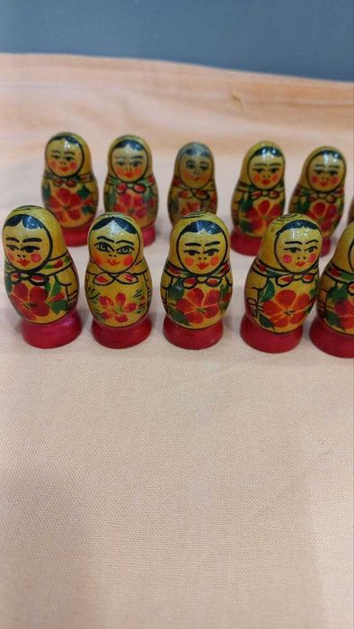 Матрешки маленькие деревянные 4см