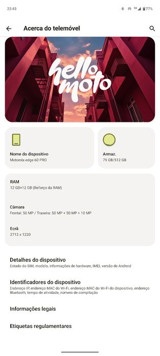 Moto Edge 60 Pro – Impecável