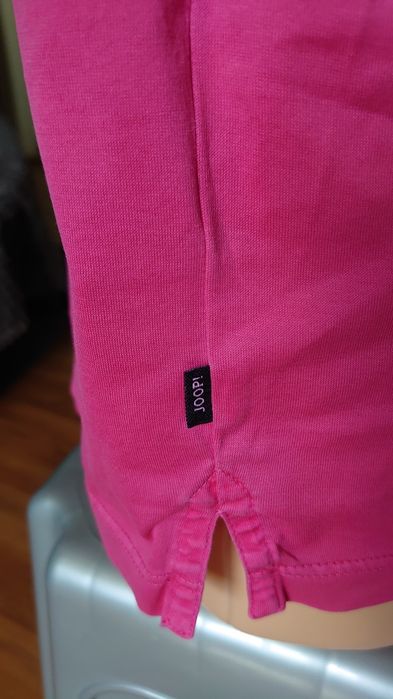 Joop! Polo Męskie M fuksja róż Bawełna merceryzowana mercerized błyszc