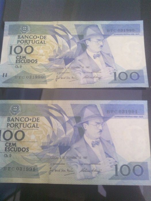 Notas 5 Pesos Argentinos 10 rand Sul Africa Escudos Português