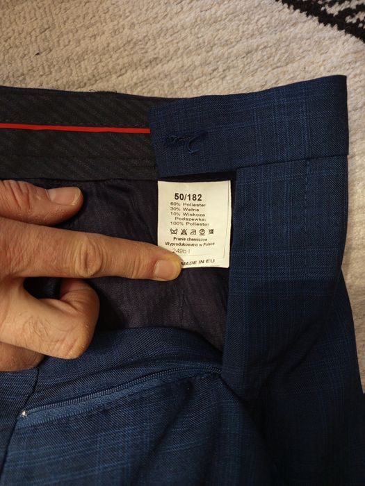 Spodnie garniturowe męskie