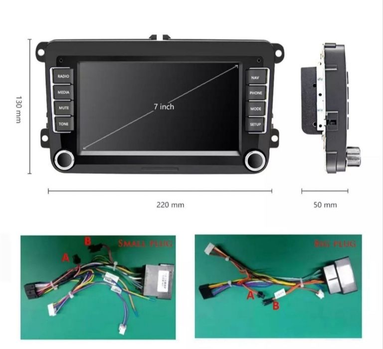 Radio Android 2DIN GW.24MSC VW Seat Skoda Passat Golf Octavia Superb
