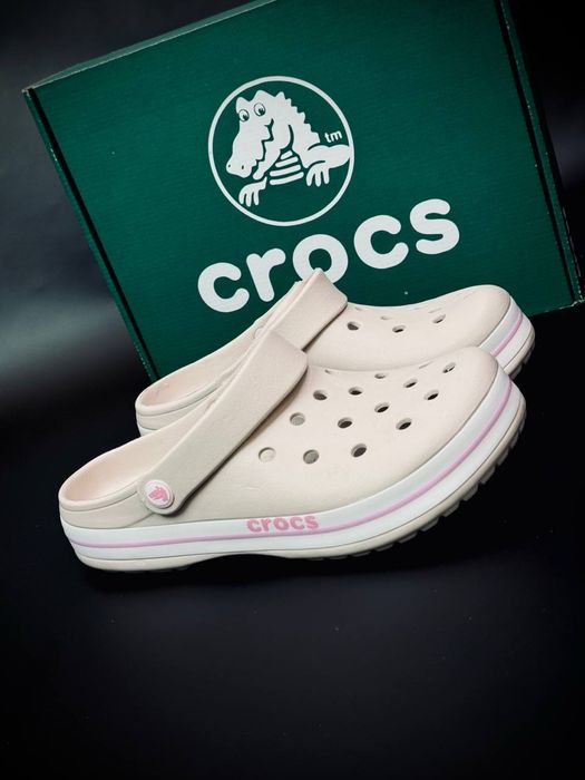 Crocs Крокс кроксы Новинка  Хит этого лета ! Женские стильные кроксы !! Crocs Bayaband женские ! Топ качество ! Шлепанцы женские ! Кроксы повседневные