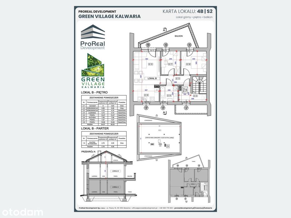 3 pokoje | Balkon | Strych 62 m² | Bez prowizji