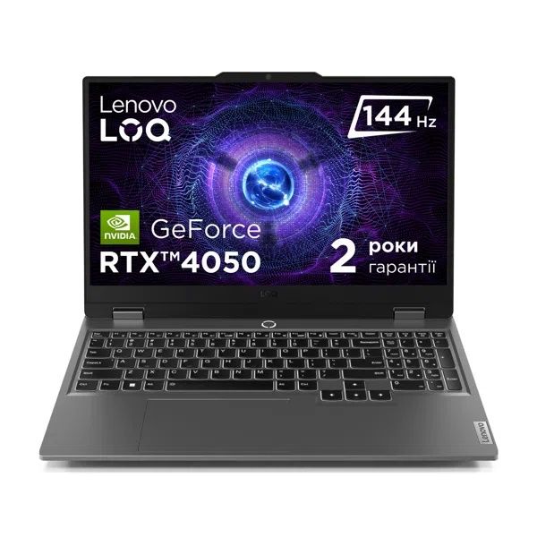 новый - игровой Lenovo LOQ 15IRX9 Luna Grey (RTX 4050 + i7 - 13650 + 16gb + ssd 512gb)
