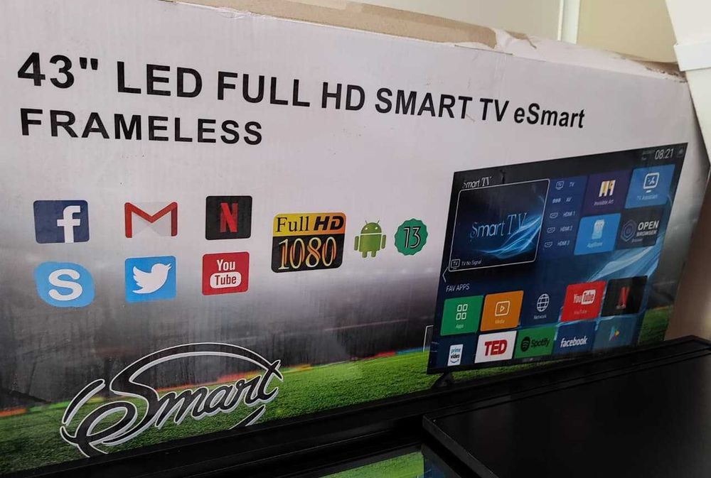 Smart TV 43" LED televisão WIFI hdmi usb Android youtube Como nova