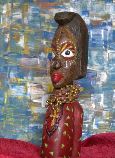 Escultura africana em madeira