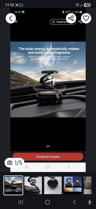 Zapach do samochodu solar