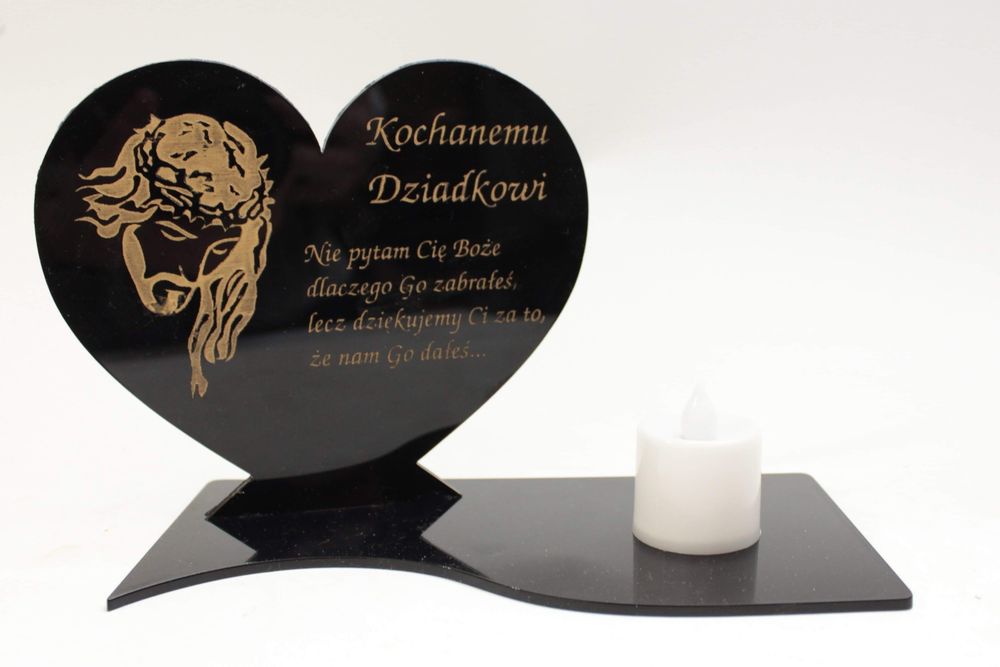 Podstawka pod znicz z grawerem Krzyż Wielkopolski • OLX.pl