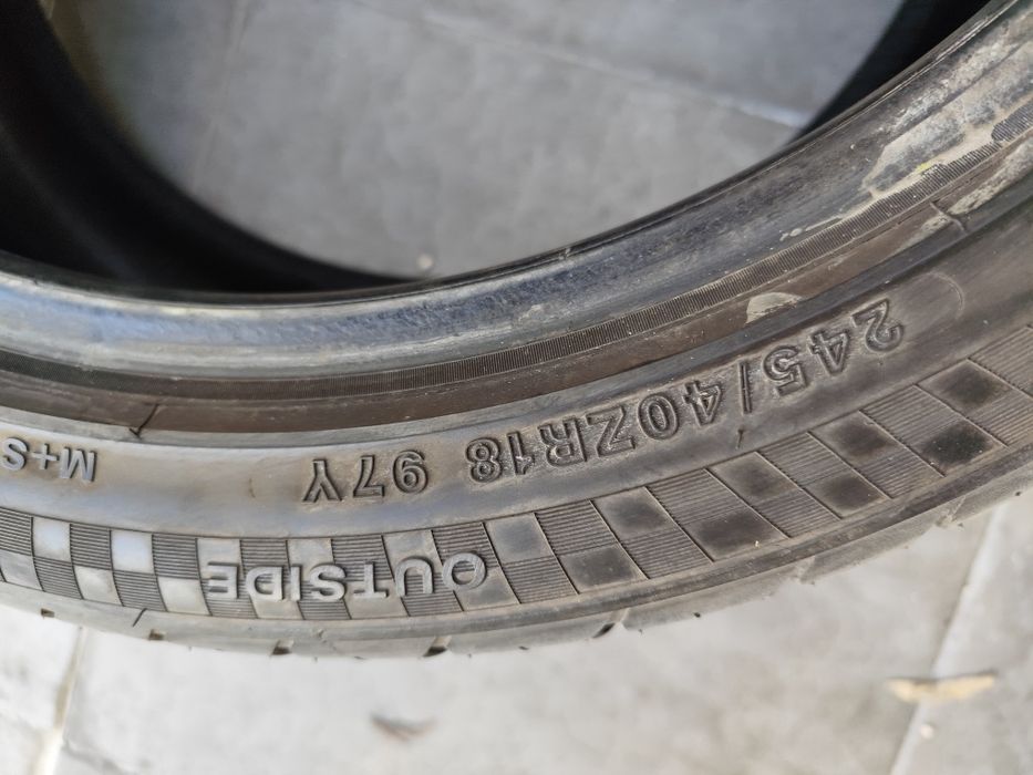Pneus 245/40r18 Radar 80% piso