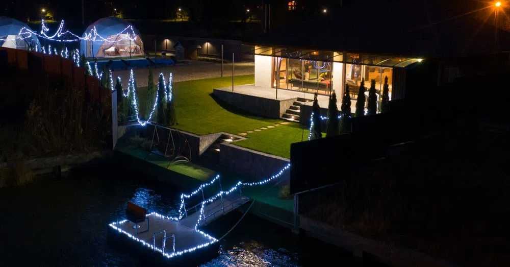 06 Будинок сруб басейн чан баня пляж рибалка на березі Десни Новосілки