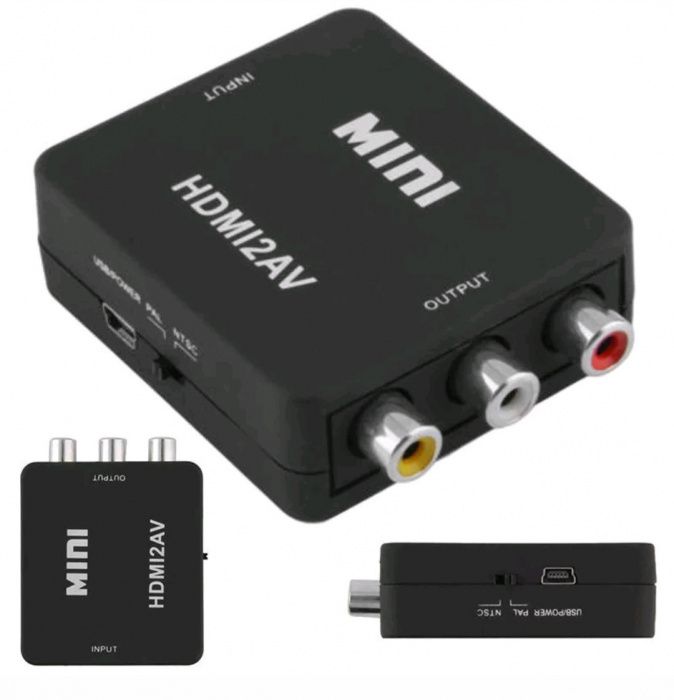 Mini 1080P HDMI Convertor -RCA-AV-CVBS-HDTVC