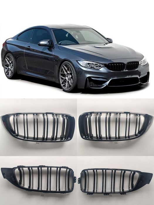 (Promoção) Grelhas Frontais BMW Série 4 M4 F32 F33 F36 F80 F86 preto