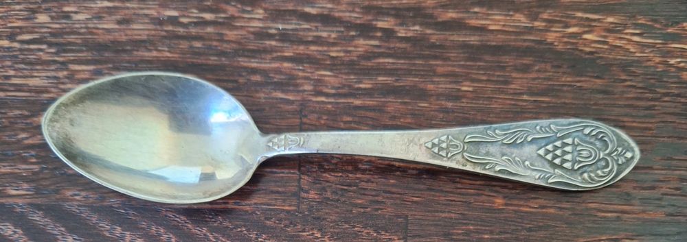 Серебряная ложка 875 пробы звезда, 16,92г,  СССР