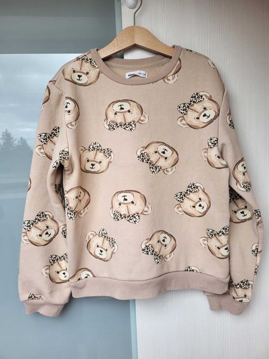 Sinsay bluza dresowa 140 misie