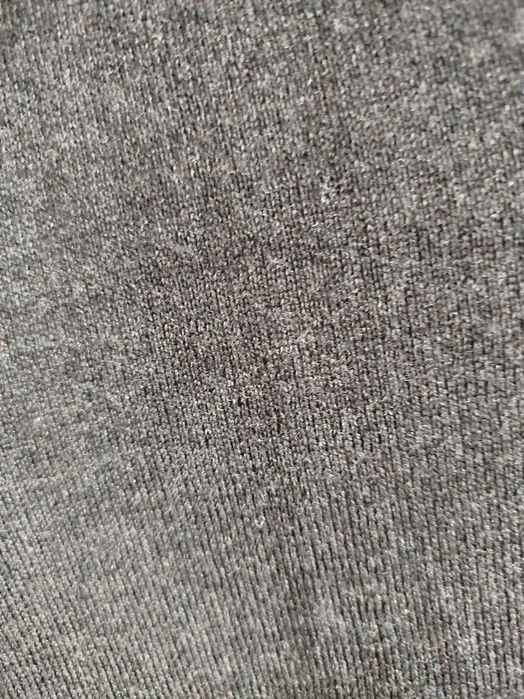 Sweter męski 100% merino czarny melanż L