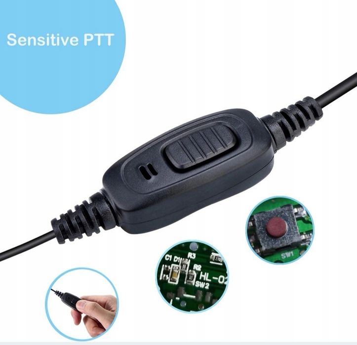 Retevis EEK009 zestaw słuchawkowy Walkie Talkie