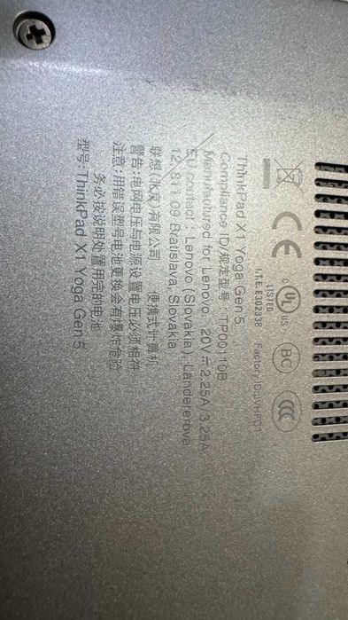 Lenovo ThinkPad X1 Yoga Gen 5 i5-10210U/16gb/256ssd/ FHD IPS Toch