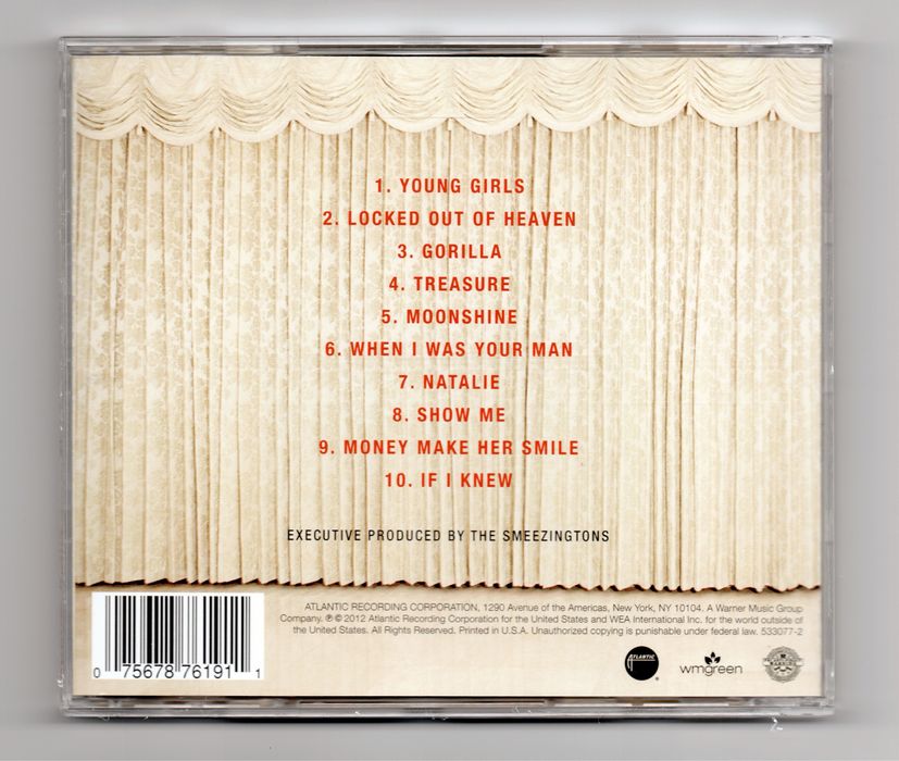Bruno Mars Unorthodox Jukebox Clean Version (CD 2012) US