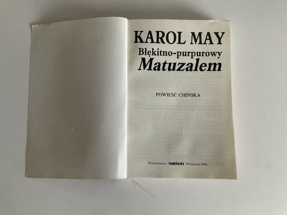 Błękitno-purpurowy Matuzalem - K.May- rok wydania 1990 (10)
