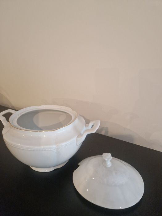 Terrina "Graf von Henneberg Bavaria Germany bandgemalte 1777"