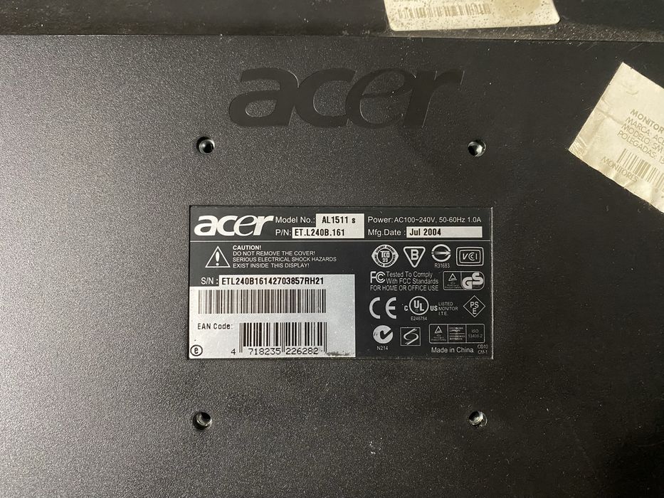 Monitor  15 polegadas