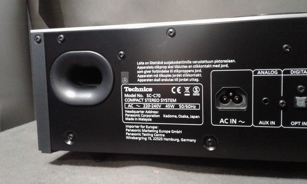 TECHNICS SC-C70, pilot, zestaw stereo