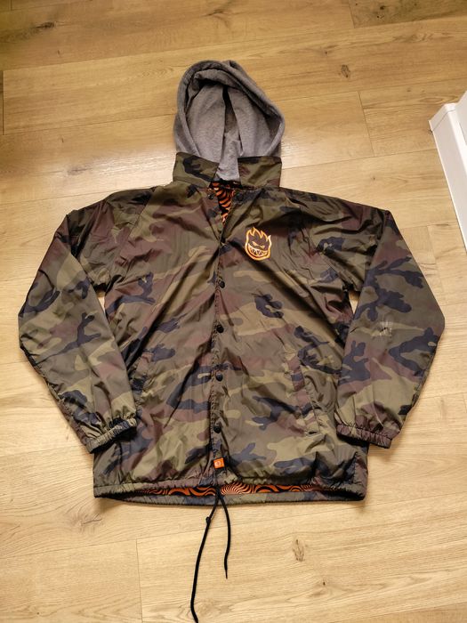 Kurtka wiatrówka hooded z kapturem Spitfire jacket covert windbreaker camo moro camouflage gunmental