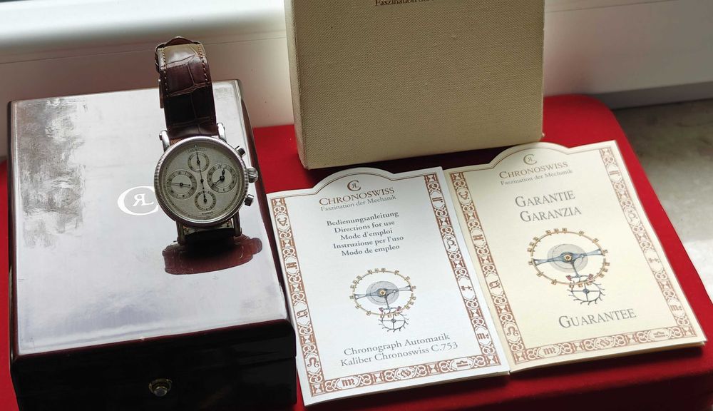 Zegarek Chronoswiss Kairos Automatic Chronograph Aligator Iwc Unikat