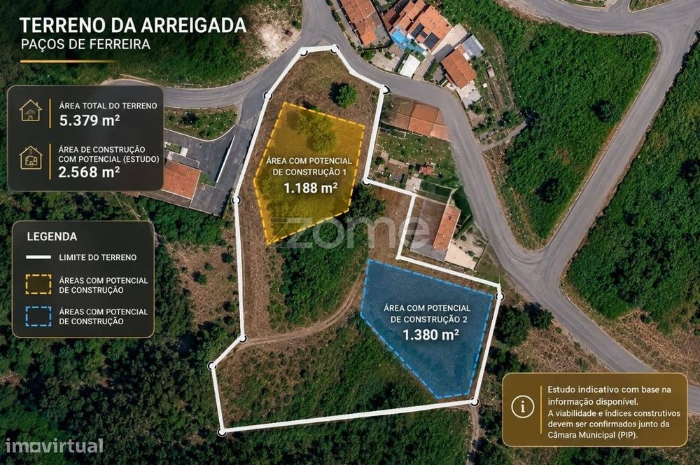 Land Plot | Residential Development Potential | Paços de Ferreira...