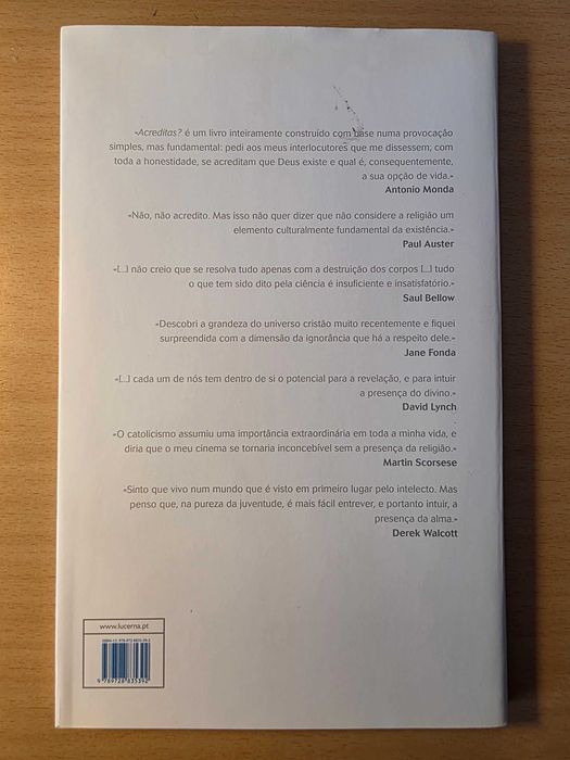 Livro "Acreditas? Conversas com Deus e a Religião" de Antonio Monda