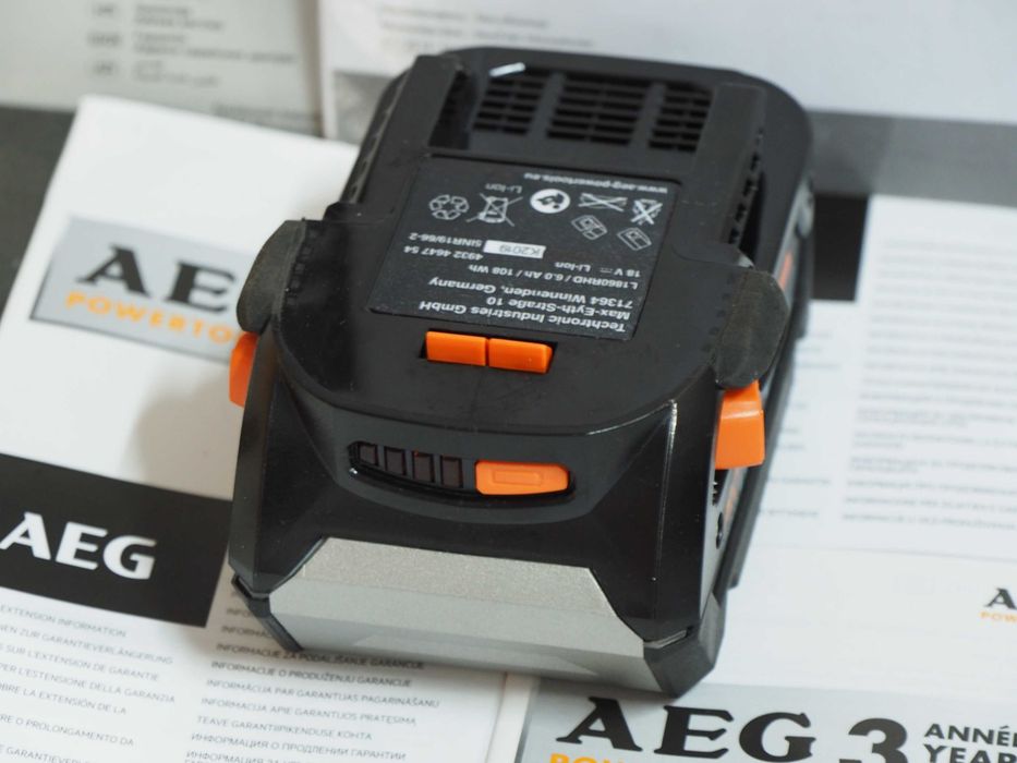 AEG bateria 18v 6Ah akumulator RIDGID L1860 RHD PRO produkcja Germany