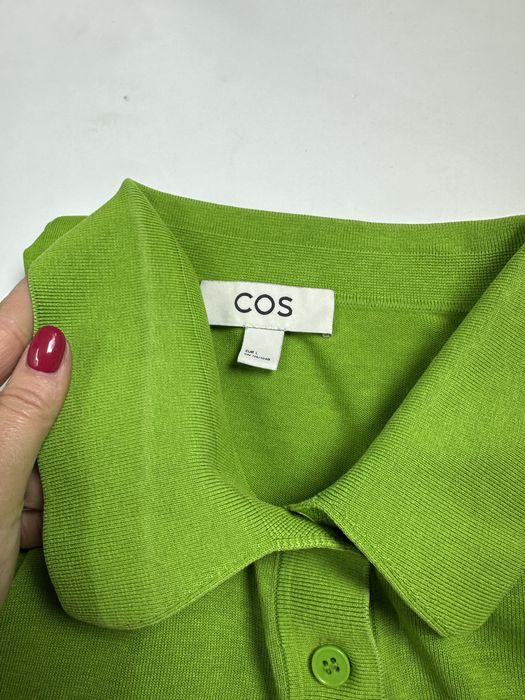 Джемпер поло COS бавовна+ шовк светр