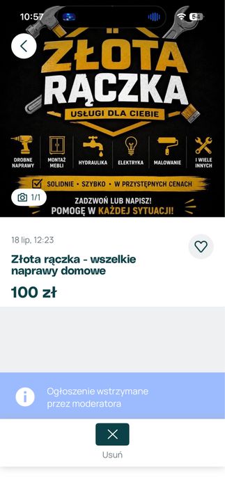 Złota rączka, naprawy domowe.