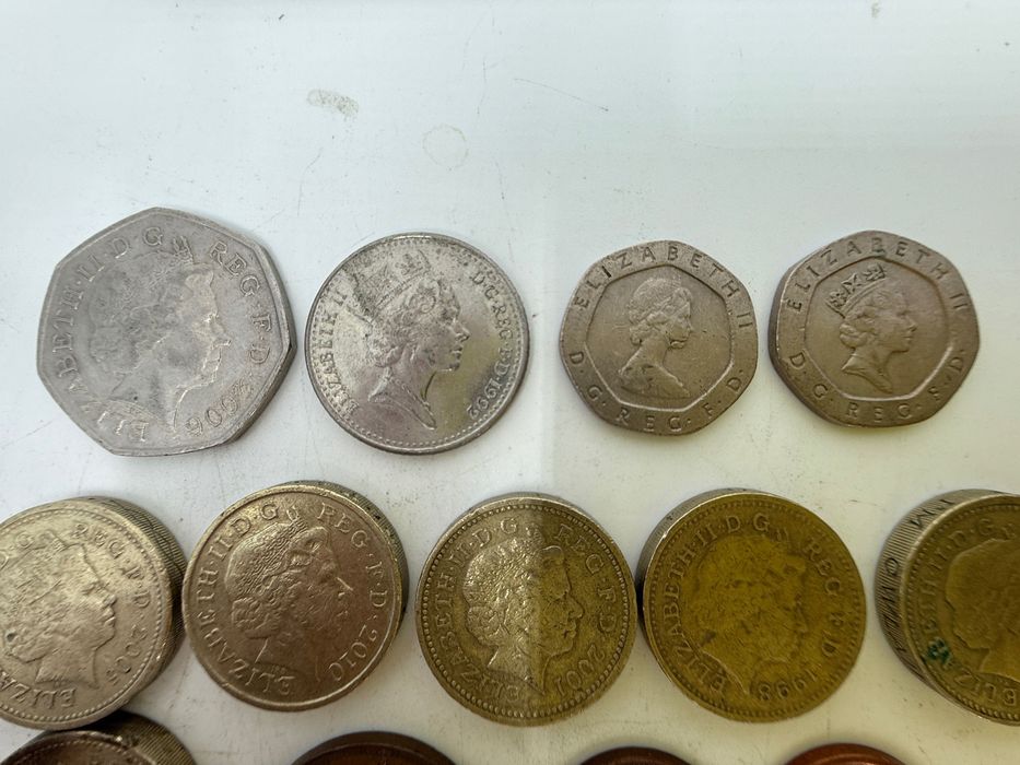 Zestaw monet angielskich