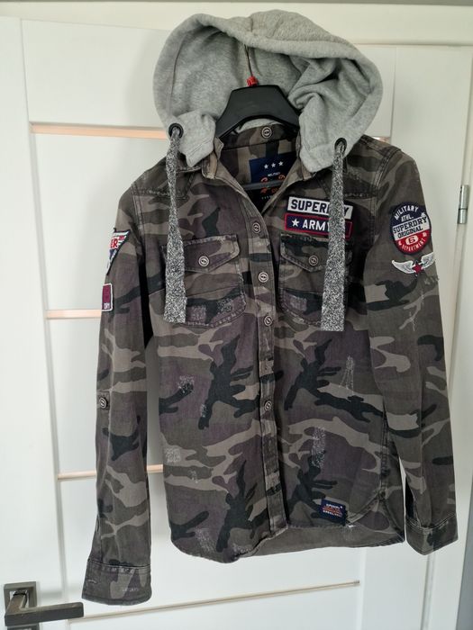 Kurtka koszulowa moro superdry xs-m