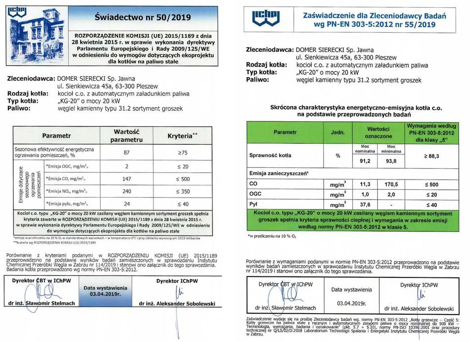 Kocioł piec 20kW kotly pleszew ekogroszek z podajnikiem automatyczny 5 klasa