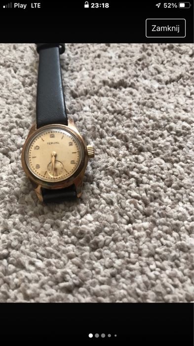 Unikat damski zegarek z lat 50