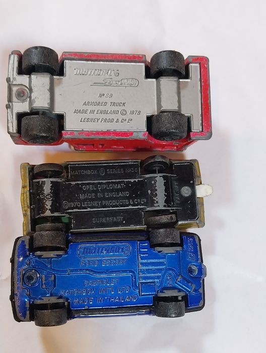 Lote de 3 miniaturas antigas Matchbox