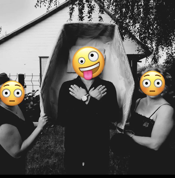 Przebranie kosium halloween - trumna